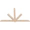 Ekena Millwork Kennewick Smooth Timber Gable Bracket, Douglas Fir, 96"W x 64"H x 1 1/2"D x 5 1/2"F, 16/12 Pitch GBW096X64X0206KEN00SDF - alternate 3